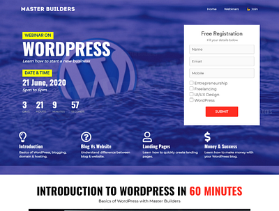 WordPress Landing Page Design conversion cro figma figma design figma india figmadesign figmaindia landing landing design landing page landing page concept landing page design landing page ui landing pages landingpage sales wordpress wordpress blog wordpress design wordpress theme