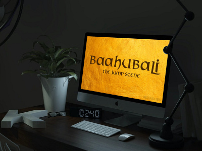 Baahubali Movie Font Design