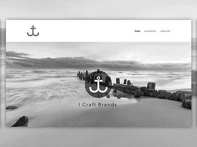 Portfolio Redesign anchor black and white jj website