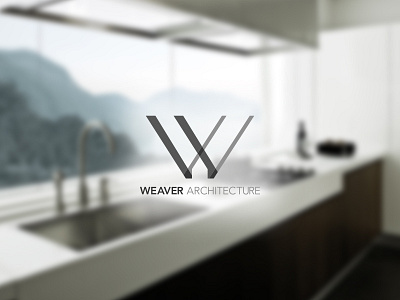 Weaver Architecture architecture brand identity house logo w weaver