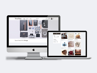 Nearbuy Search Results ecommerce filter grid local search shop ui vintage website