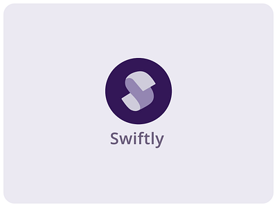 New Swiftly Logo brand branding clean logo purple s scroll swiftly