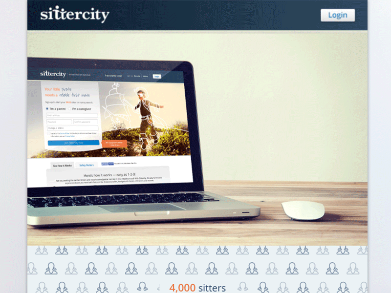 Sittercity Welcome Email clean email html infographic minimal sitter stats