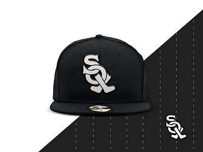 White Sox Cap Design baseball branding cap chicago fitted logo mlb socks sox white sox