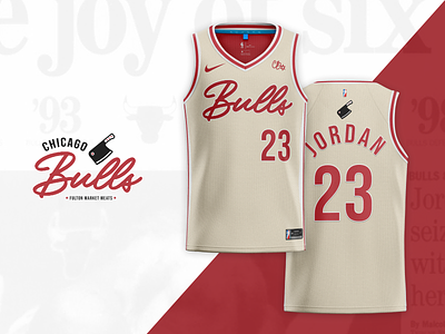 Chicago Bulls City Connect Jersey "Da Bull Butcher" Concept basketball branding bulls butcher chicago city connect cleaver jersey meat michael jordan nba nike sports