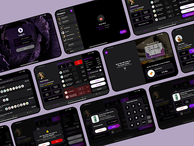 Grocery Clerk Checkout App cart checkout clean clerk dark dashboard design grocery ipad shop tablet ui ux