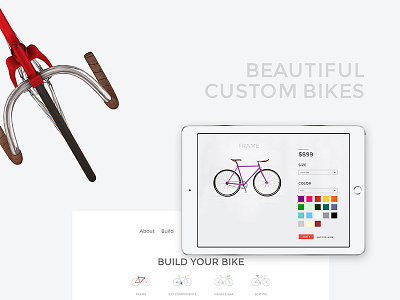 Passion Bicycle Project bicycle branding clean custom design ui website