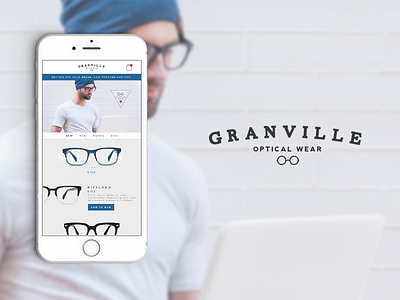 Eyewear Online Store clean eyewear glasses ios minimal mobile optical responsive ui ux web