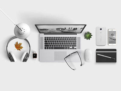 Portfolio-Desk branding clean desk grid knolling logo macbook minimal portfolio ui ux website