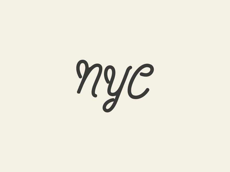 NYC gif logo new york nyc script wordmark