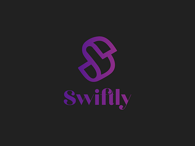 Swiftly Logo brand identity branding gradient grocery logo logodesign scroll swift swiftly