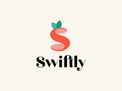 S Fruit Concept Logo brand identity branding food fruit grocery logo logo design peel s swiftly