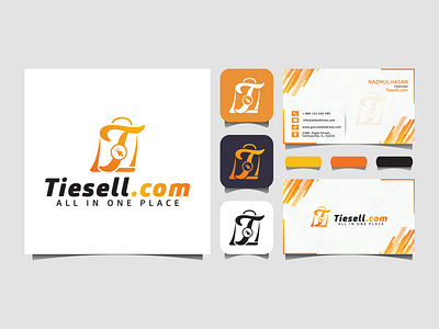 Tiesell Online Shop Logo | Modern Logo | Unique Logo