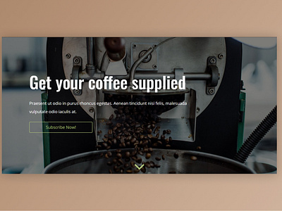 Landing Page for Coffee Subscription Service