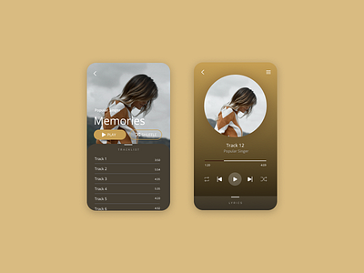 Music Player app design