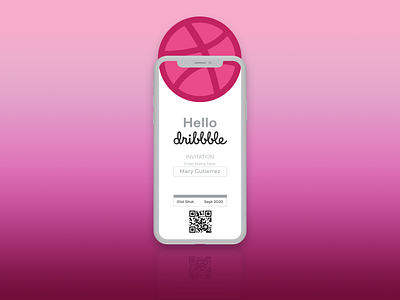 Hello Dribbble branding debut design hello dribbble hello world ui