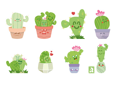 Kawaii Cactus 01 chibi illustration illustrator kawaii kawaii art