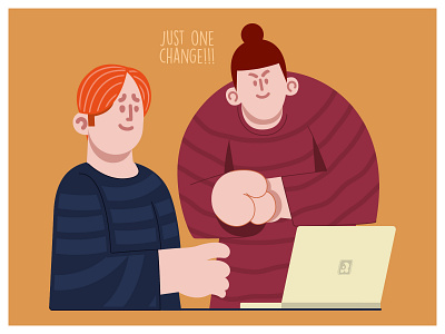Just One Change characterdesign illustration illustrator vector