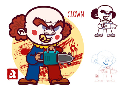 Chibi Clown adobe illustrator characterdesign chibi illustration illustrator vector