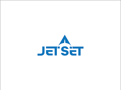 jetset logo creative frist jet logo milimalist modern set