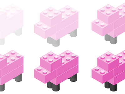 Abstract Pink Lego Sheep abstract abstract art abstract design lego pink sheep