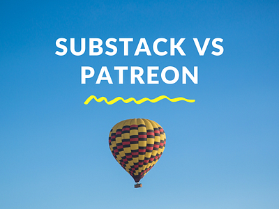 Substack vs. Patreon (Featured Image for Medium Article) blog design featured image illustration medium medium article writing