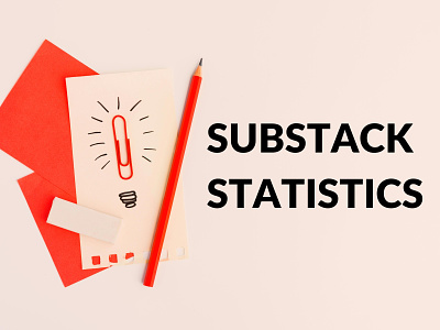Substack Statistics Blog Post Featured Image canva canva template design newsletter statistics substack