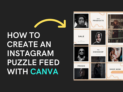 How to Create an Instagram Puzzle Feed with Canada Blog Post canva canva template design graphic design tutorial