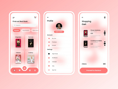 Book store app design