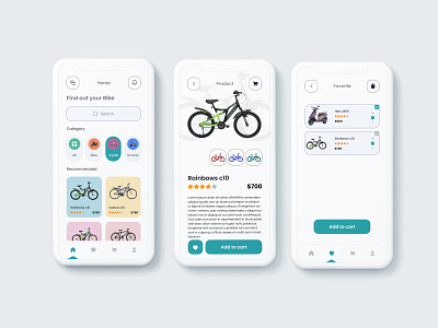 Online bike shop app design bike shop bike shop app ecommerce app online bike shop app online shopping app