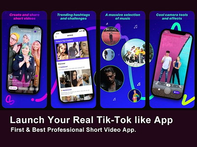 Tiktok app script clone source code android app