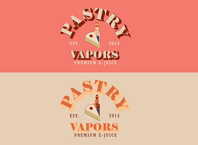 Pastry Vapors branding design icon illustration logo vector