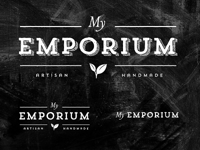 Emporium chalkboard handcrafted logo trend slab