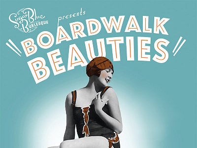 Boardwalk Beauties 1920s burlesque inline retro swimwear type vintage