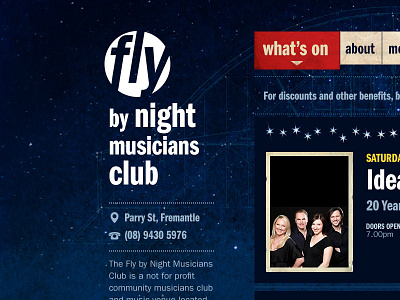 The Fly dark night nightclub stars website