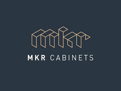Cabinetmaker logo concept din furniture isometric logo