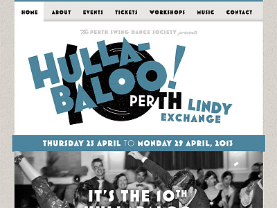 Hullabaloo 1930s 1940s art deco dance festival jazz lindy hop mostra retro site swing swing dance vintage web website