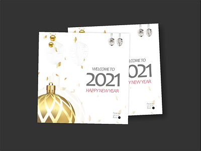 Seasons Greetings 2021 branding design minimal vector