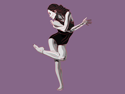 Bodies in motion pose 1 illustration vector