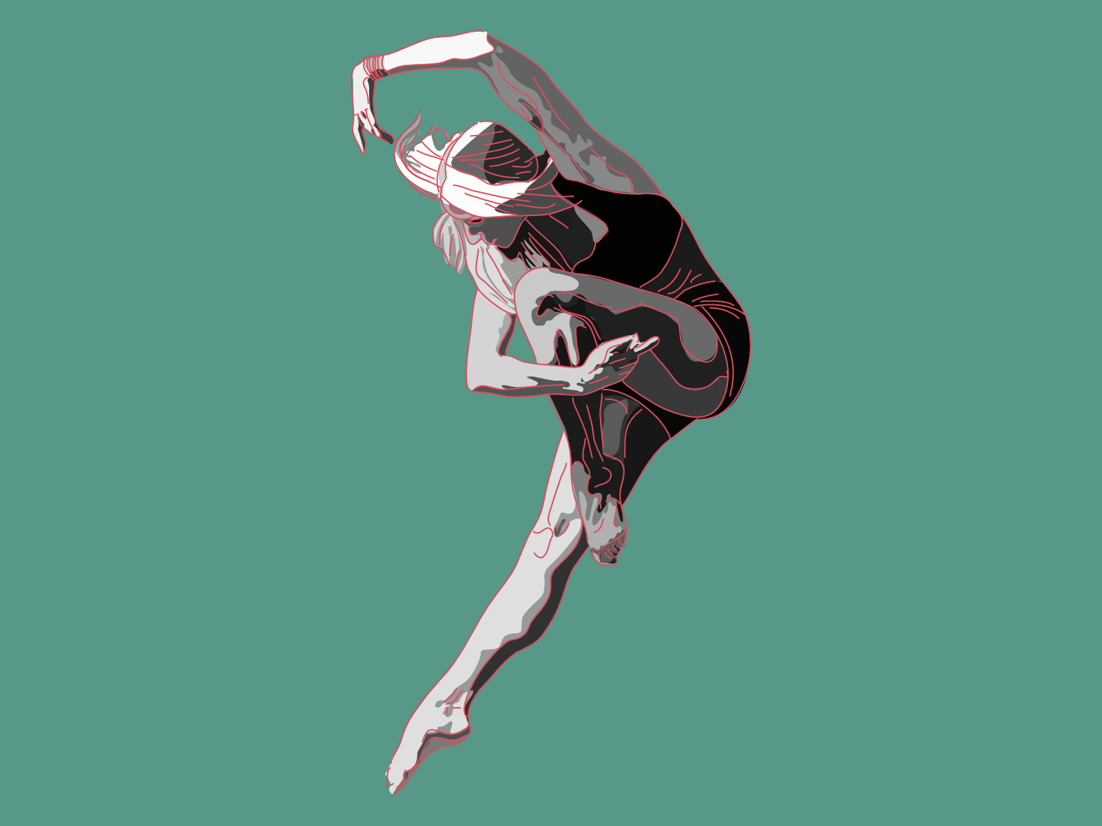 A study of bodies in motion inbetween poses. No. 4 by Storm on Dribbble