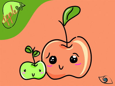 Cute Froot - Apples (✿◠‿◠) affinity designer apple cute daily family fruit illustration vector vector illustration