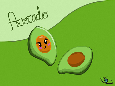 Cute Froot - Avocado (｡◕‿◕｡) affinity designer avocado cute daily fruit illustration vector vector illustration