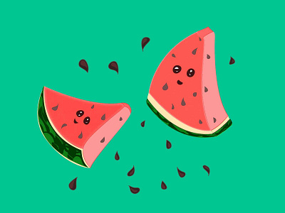 Cute Froot - Kawaii Watermelon (◕ᴗ◕✿)