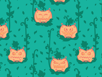 Jack o' lantern pattern ψ (｀∇´) ψ affinity designer daily flat illustration halloween illustration jack o lantern pumpkins seamless pattern vector vector illustration