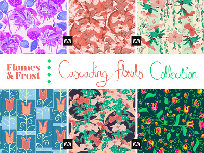 My Cascading Florals Pattern Collection..✿ꈍˬꈍ) ❁*｡:*