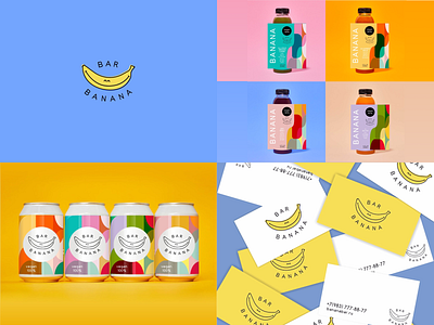 Banana Bar 🍌 brand identity branding design graphicdesign guidlines illustration logo modern top vector