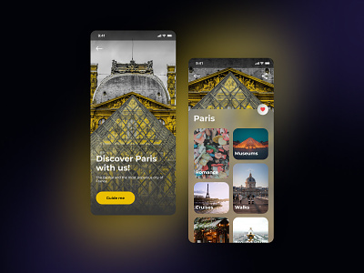 Travel Guide App app app design app ui app ui design app ui ux design mobile mobile app mobile ui ui