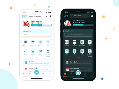 Dashboard (Home) - Education App RuangGuru dashboard ui mobile ui mobile user interface ruangguru ui design user interface