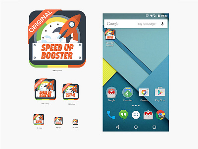 SpeedupBooseter - Android App Icon android app icon icon design ios app icon mobile app icon mobile icon design