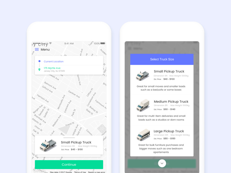 OD - Select Location and Select Truck